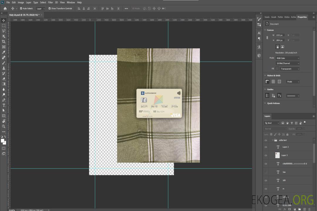 Carte visa Grèce Alpha Bank VERSION 3 photolook recto template Carte visa Grèce Alpha Bank VERSION 3 photolook recto template